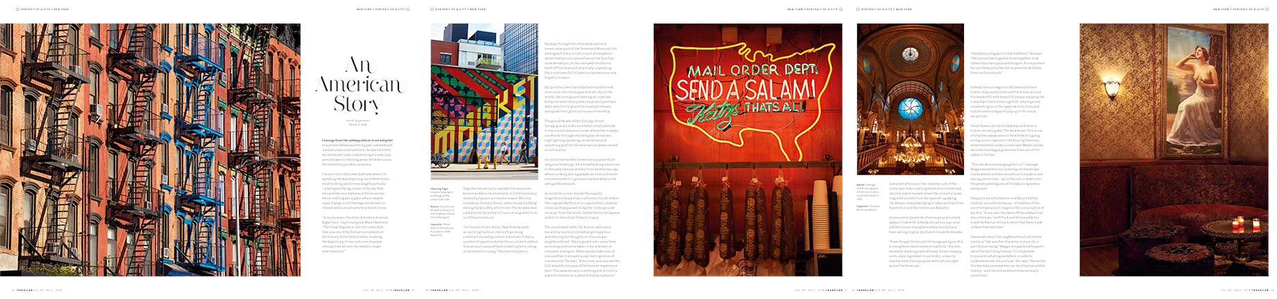 An American Story, Traveller Magazine