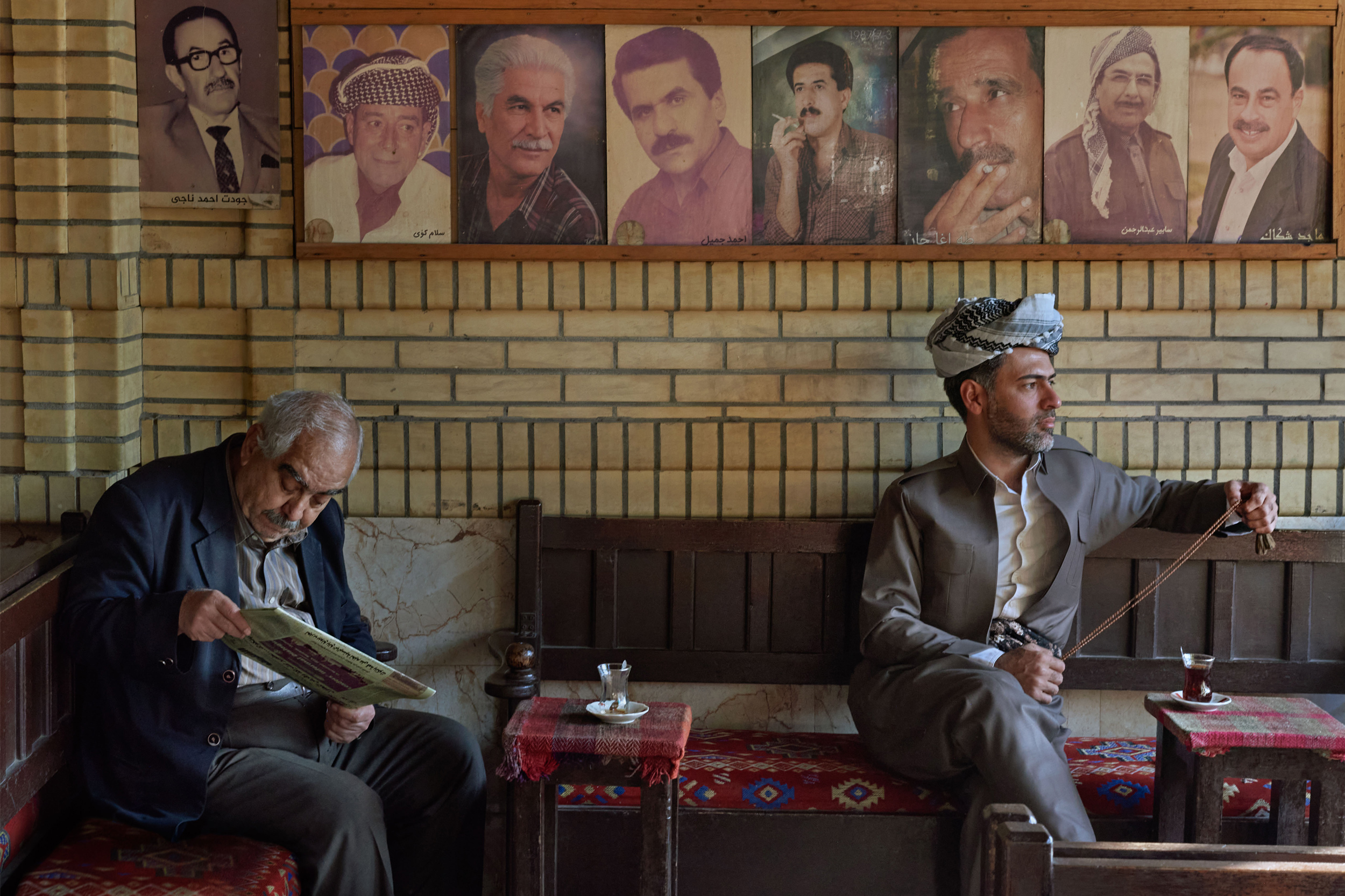 Two men in old teahouse | Machko Teahouse | Erbil | Kurdistan | People Portraits Photography