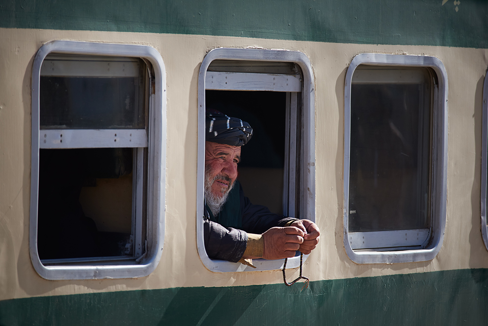 Train passenger, Quetta, Pakistan
